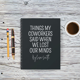 Custom Funny Coworker Journal for Hospital Staff ノートブック