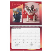 Custom Funny Dog Photo Calendar Personalize カレンダー (2月 2027)