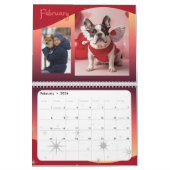 Custom Funny Dog Photo Calendar Personalize カレンダー (2月 2026)