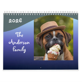 Custom Funny Dog Photo Calendar Personalize カレンダー