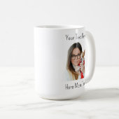 Custom Funny Face Photo Coffee Mug コーヒーマグカップ (正面右)