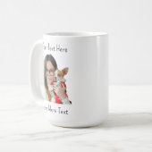 Custom Funny Face Photo Coffee Mug コーヒーマグカップ (正面左)