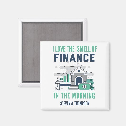 Custom Funny Finance Magnet マグネット (正面/裏面)