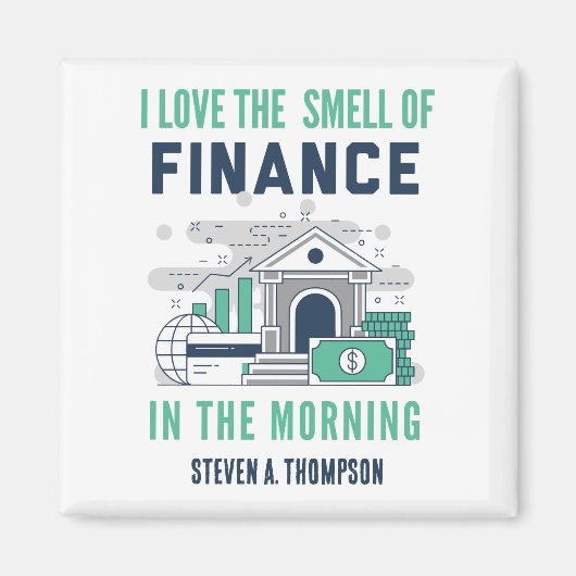 Custom Funny Finance Magnet マグネット (正面)