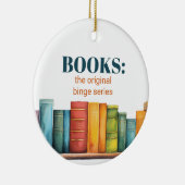 Custom Funny Friendship Reading Book セラミックオーナメント (右)
