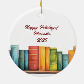 Custom Funny Friendship Reading Book セラミックオーナメント (裏面)