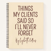 Custom Funny Graduation Journal Gift for Lawyers ノートブック (正面)