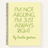 Custom Funny Journal for Attorneys, & Law Students ノートブック (正面)