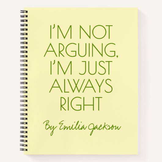 Custom Funny Journal for Attorneys, & Law Students ノートブック (正面)