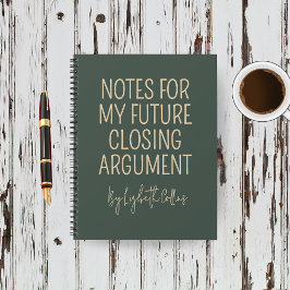 Custom Funny Journal Gift for Future Lawyer ノートブック