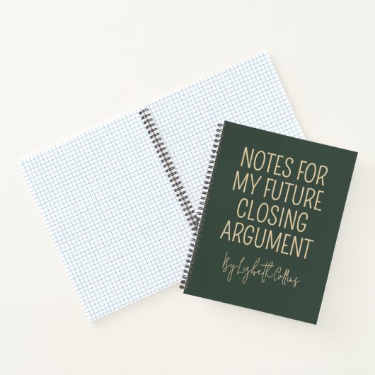 Custom Funny Journal Gift for Future Lawyer ノートブック (内部)