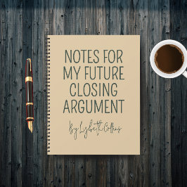 Custom Funny Lawyer Journal for Graduation Gift ノートブック