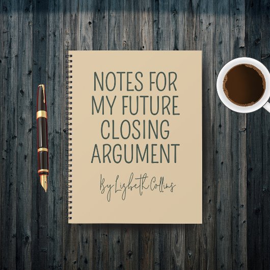 Custom Funny Lawyer Journal for Graduation Gift ノートブック