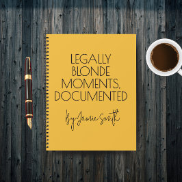 Custom Funny Lawyer Journal for Women, Law Student ノートブック