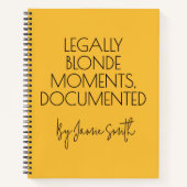Custom Funny Lawyer Journal for Women, Law Student ノートブック (正面)