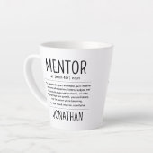  Custom Funny Mentor Coach Adviser Appreciation カフェラテマグ (左アングル)