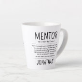  Custom Funny Mentor Coach Adviser Appreciation カフェラテマグ (右アングル)