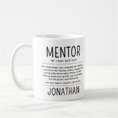 Custom Funny Mentor Coach Adviser Appreciation コーヒーマグカップ (左)