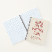 Custom Funny Nurse Life Journal Gift for RN Nurse ノートブック (内部)
