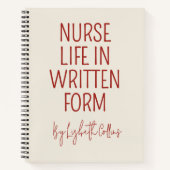 Custom Funny Nurse Life Journal Gift for RN Nurse ノートブック (正面)