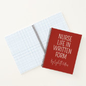 Custom Funny Nurse Life Journal Gift for RN or LPN ノートブック (内部)