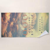 Custom Funny OOO Retro Summer Blue Sky Clouds Men  ビーチタオル (正面)