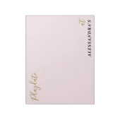 Custom Funny Pastel Pink Playdate Score Tracker  ノートパッド (回転)