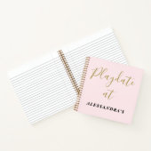 Custom Funny Pastel Pink Playdate Score Tracker  ノートブック (内部)