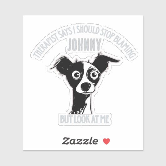 Custom Funny Photo & Name - Stop Blaming シール (シート)