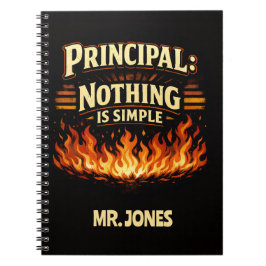 Custom Funny Principal: Nothing Is Simple ノートブック