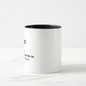Custom Funny Retirement Definition Mug  マグカップ (中央)