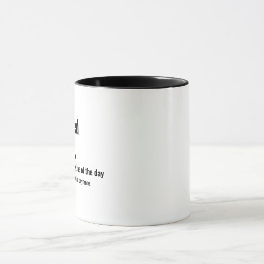 Custom Funny Retirement Definition Mug マグカップ (中央)