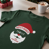 Custom Funny Santa's Favorite Family Name Tシャツ
