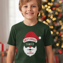 Custom Funny Santa's Favorite Family Name