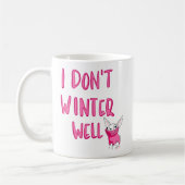 Custom Funny Saying Modern Friend Winter Quote コーヒーマグカップ (左)
