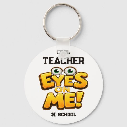 Custom Funny Teacher Gifts  Personalized by School キーホルダー (正面)