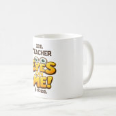 Custom Funny Teacher Gifts  Personalized by School コーヒーマグカップ (正面右)