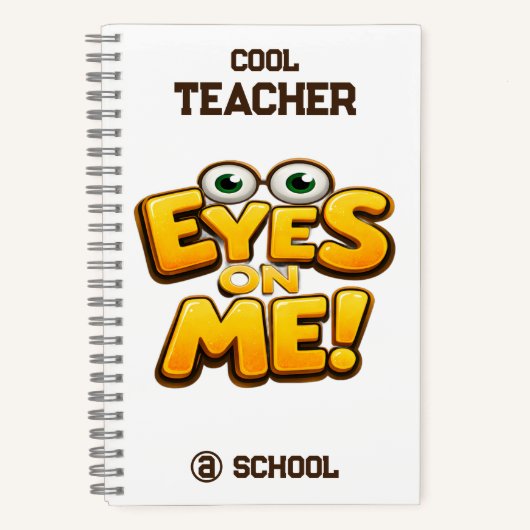 Custom Funny Teacher Gifts  Personalized by School ノートブック (正面)