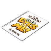 Custom Funny Teacher Gifts  Personalized by School ノートブック (左側)