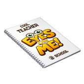 Custom Funny Teacher Gifts  Personalized by School ノートブック (右側)