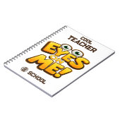 Custom Funny Teacher Gifts  Personalized by School ノートブック (左側)