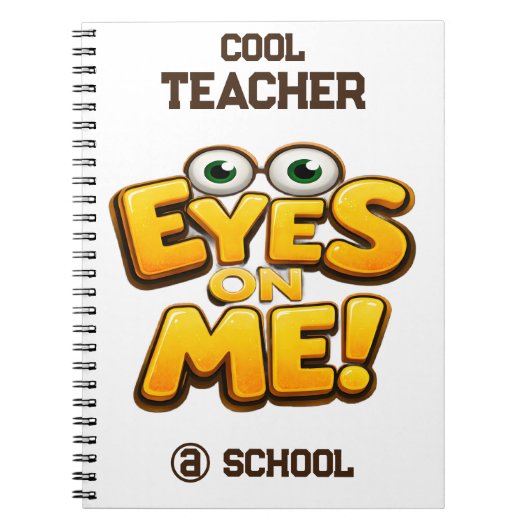 Custom Funny Teacher Gifts  Personalized by School ノートブック (正面)