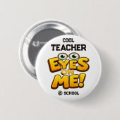 Custom Funny Teacher Gifts  Personalized by School 缶バッジ (正面&裏面)