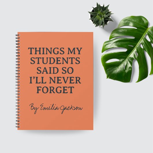 Custom Funny Teacher Journal for End of Year Gift ノートブック