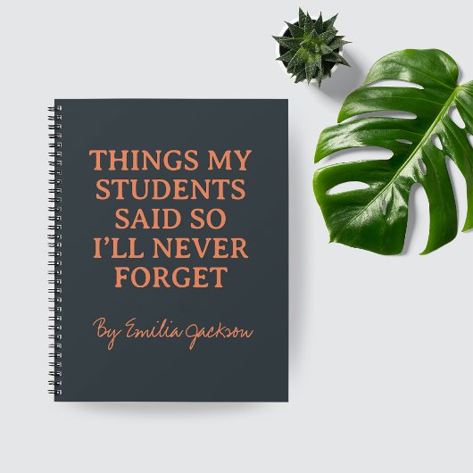 Custom Funny Teacher Quote Notebook for Her ノートブック