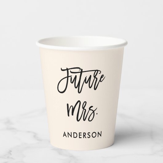 Custom Future Mrs.  紙コップ (裏面)