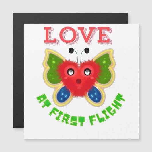 Custom Fuzzy Heart Butterfly Gift (正面/裏面)