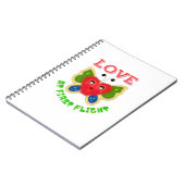 Custom Fuzzy Heart Butterfly Gift ノートブック (左側)