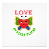 Custom Fuzzy Heart Butterfly Gift フォトプリント (正面)