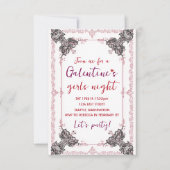 Custom Galentine Party Invitation 出欠カード (正面)